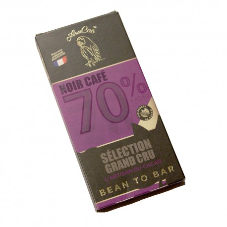 Tablette Chocolat Noir Café 70%